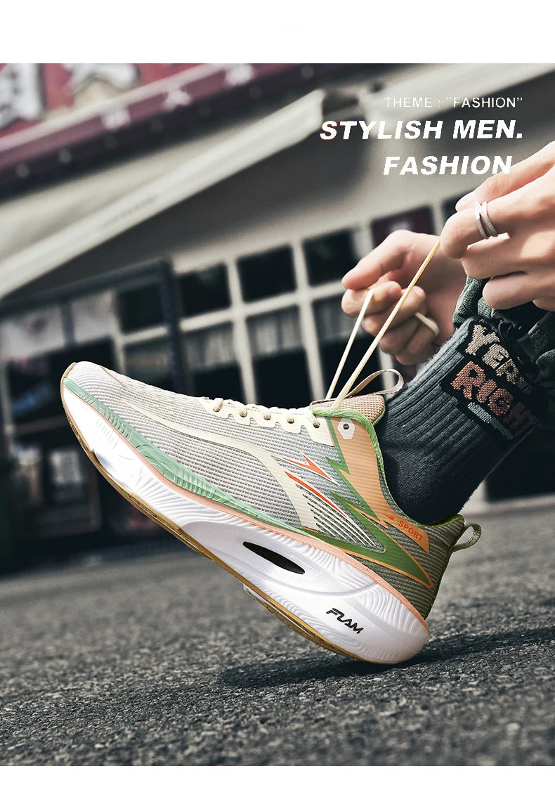2026 New Men's Sports Running Shoes, Marathon-Ready, Breathable, Lightweight, Comfortable Women's Athletic Sneakers, Jogging Tennis Air Cushion