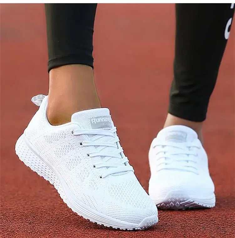 New Arrival Women Flats Footwear Lace-Up Flats Casual Sneakers Women's Soft Zapatos Mujer Plus Size