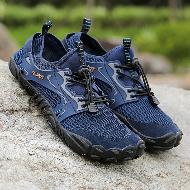 Water Shoes for Men, Trekking Hiking Shoes, Drainage Beach Aqua Shoes, Quick Dry Swim Barefoot Sandals, Diving Fishing Surfing Sneakers