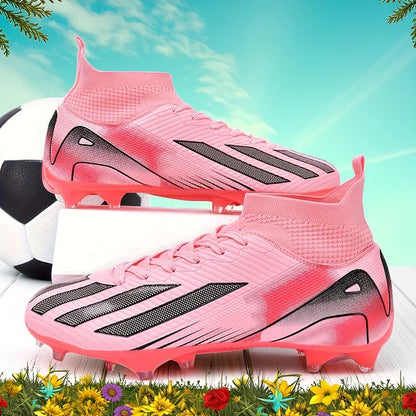 New Men's Soccer Shoes Adult Non-Slip Football Boots Cleats Boys Ultralight Sport Outdoor Comfortable Training Match Grass