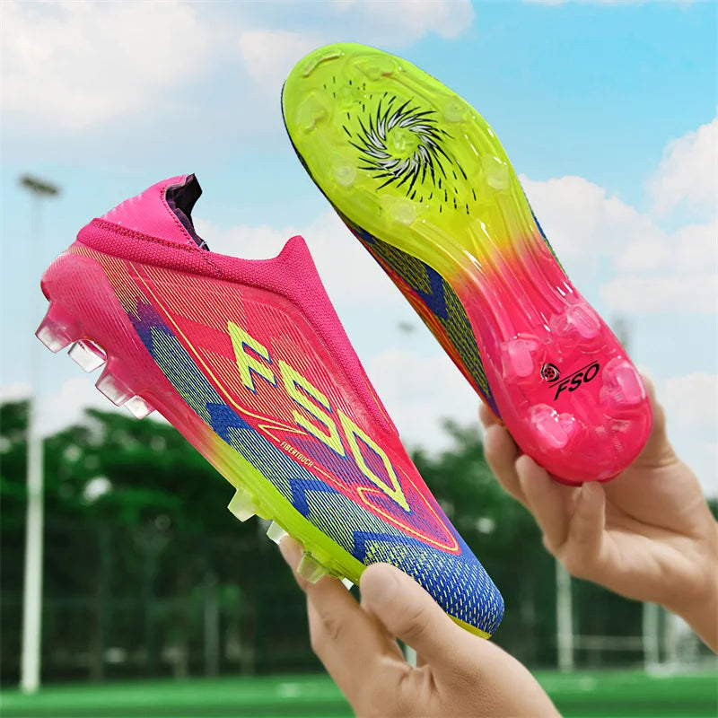 New men's football boots, non-slip high-quality soccer shoes, grass cleats, high-top futsal sneakers, match indoor hot-selling outdoor