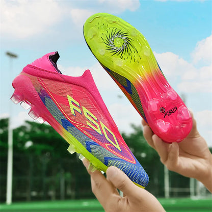 New men's football boots, non-slip high-quality soccer shoes, grass cleats, high-top futsal sneakers, match indoor hot-selling outdoor