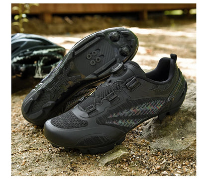 MTB Cycling Shoes for Men and Women T03 Purple Breathable Speed Self-Locking Road Cycling Sports Shoes Outdoor Racing Training Sneakers