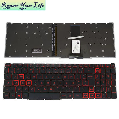 PT-BR Brasil US RU Tastatur mit Hintergrundbeleuchtung für Acer Nitro 5 AN515-54 AN515-43 AN517-52 AN517-51 AN517-54 AN715-51 Spanien LA IT TR GR FR
