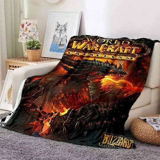 Umělecká flanelová deka World of Warcraft – svět magie a neomezeného dobrodružství, měkká a pohodlná deka na doma i na cesty