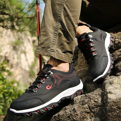 Zapatos de piel para hombre, calzado casual para hombre, zapatillas de primavera, otoño e invierno, calzado masculino tipo tenis, ligero para caminar