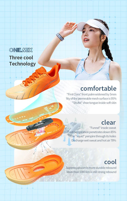 ONEMIX Nuove scarpe da running ammortizzate da uomo, adatte a runner pesanti, stringate, sportive da donna, antiscivolo, outdoor, sneakers atletiche da uomo