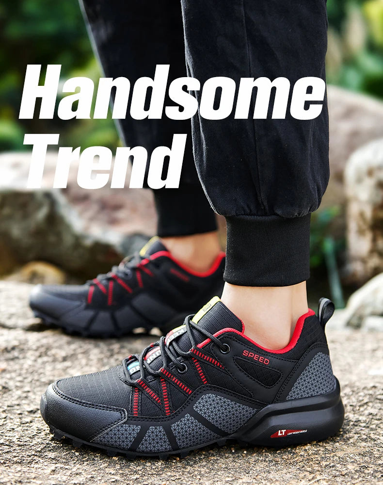 2025 Hiking Shoes for Men Non-slip Wear-resistant Comfortable Outdoor Hiking Sports Shoes Outdoor Running Shoes Walking Sports Shoes