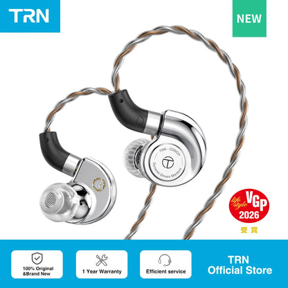 TRN Conch Lucky Bag In-Ear Monitors – DLC Diamond Dynamic HiFi Wired Earphones with Tuning Nozzle Filters for Xiaomi
