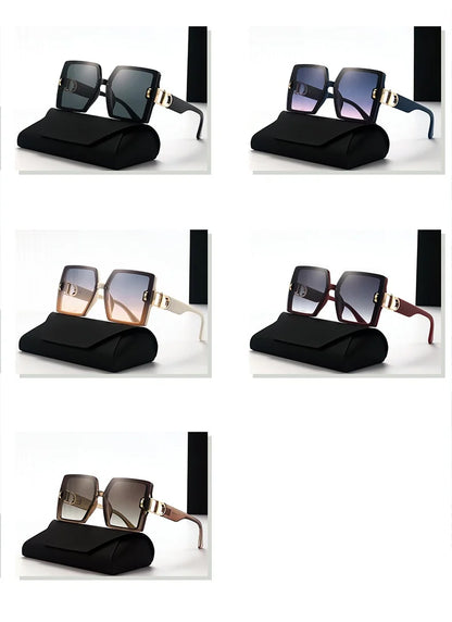 2025 new high-end large frame D-mill sunglasses for women(DS-25022)