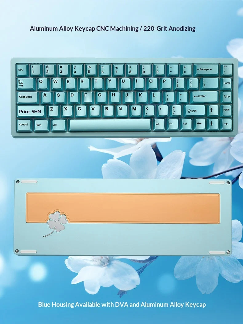 Everglide AE68 Pro Gaming Keyboard 8000Hz Polling Rate High Performance 0.001mm Rapid Trigger ADC Direct Link Dual RGB Lamp