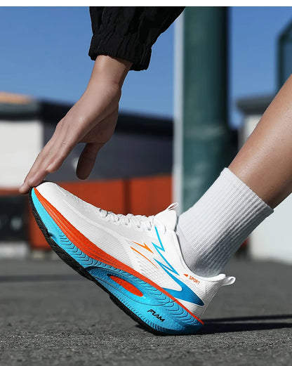 Laufschuhe für Herren und Damen – Marathon-Sportschuhe mit Luftdämpfung, Carbonplatte, atmungsaktiv, leicht und bequem für Outdoor-Aktivitäten