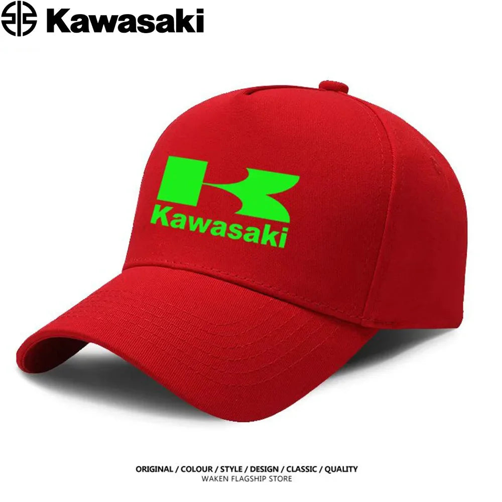 Kawasaki's best-selling duck bill hats, sun hats, competition caps, men's and women's extreme sports fighting baseball caps are