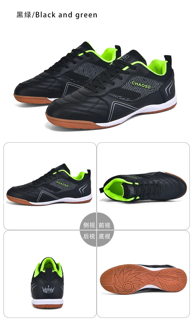 Men's Professional Soccer Cleats Anti-Slip Futsal Training Cleats Wear-Resistant Ultralight Outdoor Indoor Unisex Sneakers