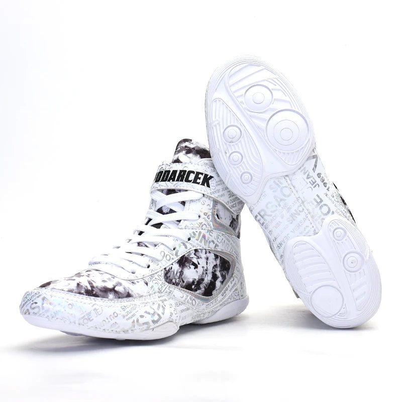 2026 New Arrival Boxing Sport Shoes Youth Wearable Wrestling Shoes Men Indoor Fighting Shoes Non-Slip Men’s Boxing Sneakers