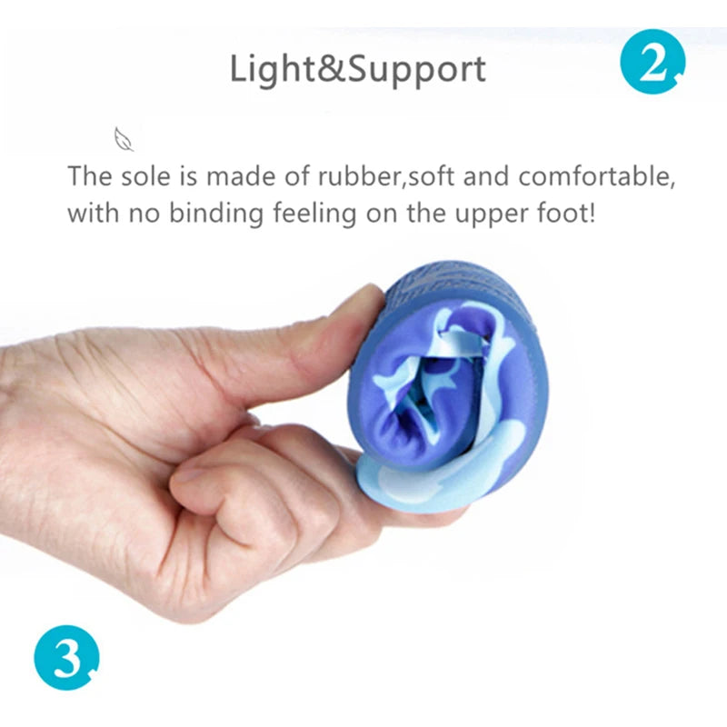 Boys Girls Soft Foldable Water Shoes Kids Beach Summer Outdoor Wading Shoes Swimming Surf Sea Slippers Quick-Dry Aqua Shoes