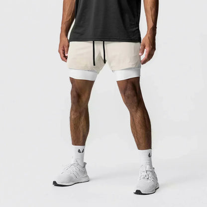 Pantaloncini da palestra da uomo Anime Demon Slayer ad asciugatura rapida, pantaloncini doppio strato 2 in 1, sportswear Y2K estate 2026, streetwear traspirante