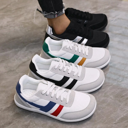 Men's tennis shoes with wide toe box, barefoot minimalist breathable comfortable outdoor walking shoes, sports casual blue shoes 2025