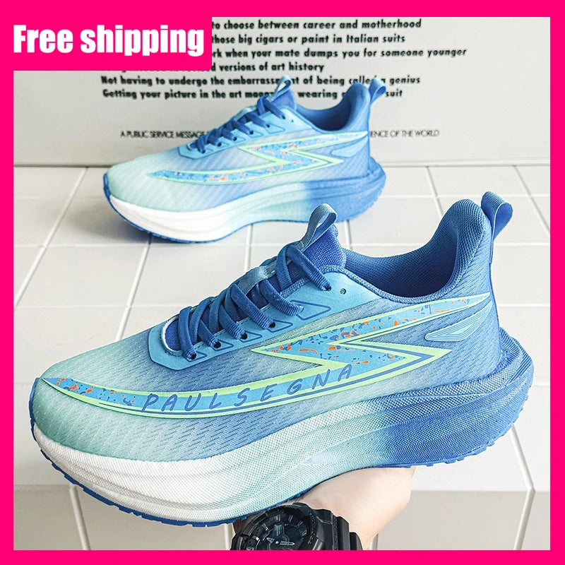Men's Running Shoes Professional Marathon Comfortable Breathable Mesh Sneakers Daily Fitness Anti-Slip Shock-Absorbing Jogging Shoes