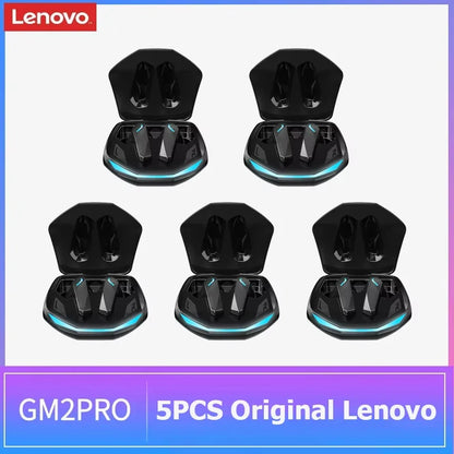 Auriculares inalámbricos Lenovo GM2 Pro TWS Bluetooth 5.3 – Auriculares HD con control táctil y micrófono, auriculares deportivos impermeables