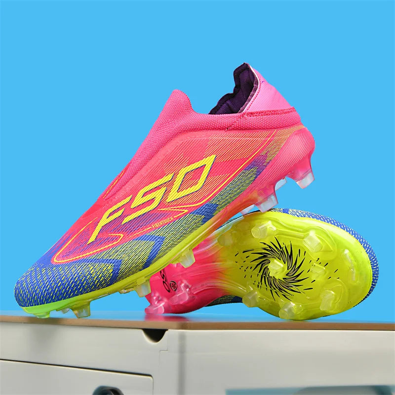 New men's football boots, non-slip high-quality soccer shoes, grass cleats, high-top futsal sneakers, match indoor hot-selling outdoor