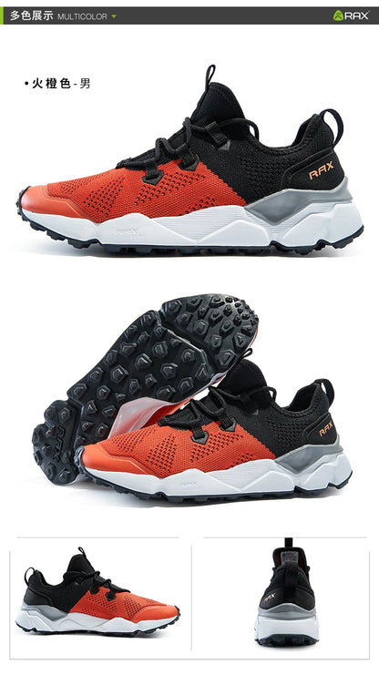 RAX Outdoor Breathable Hiking Shoes Men Lightweight Walking Trekking Wading Shoes Sport Sneakers Men Outdoor Sneakers Male