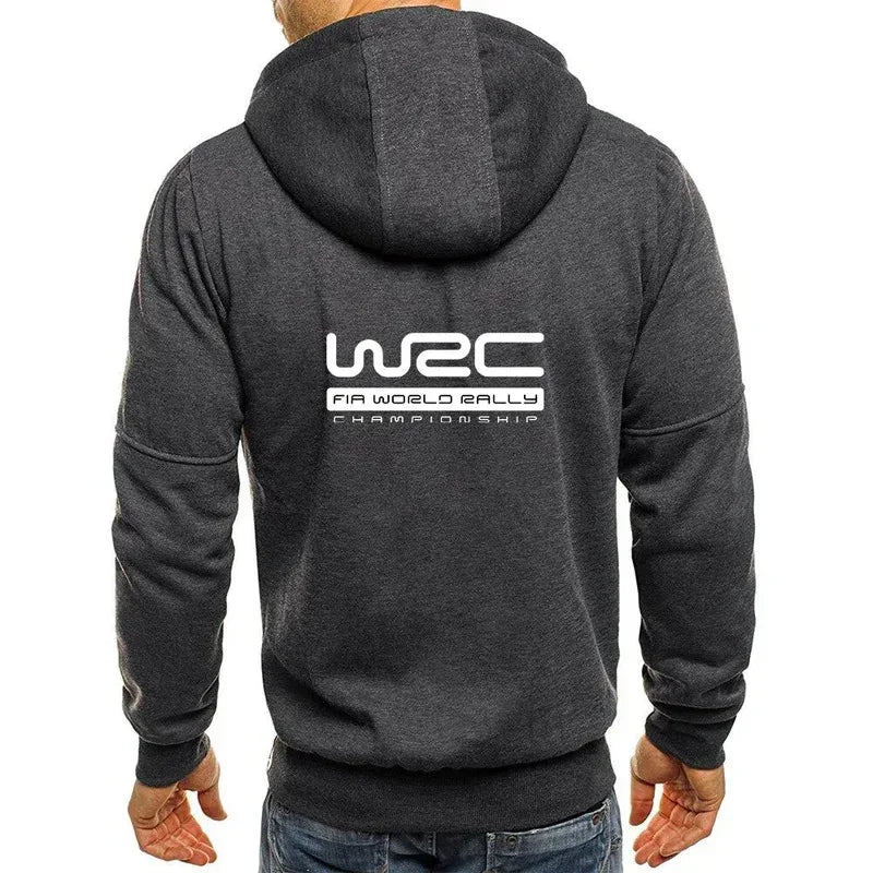 New Spring Autumn Men's World Rally Championship WRC Logo Printing Fashion Hooded Streetwear Casual Zipper High Quality Hoodies
