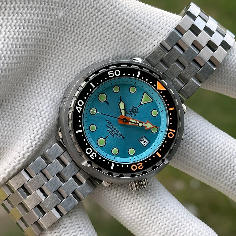 2025 Tuna Can Classic Watch For Men STEELDIVE SD1975C Super Luminous Ceramic Bezel 300M Waterproof NH35 Movement Dive Wristwatch