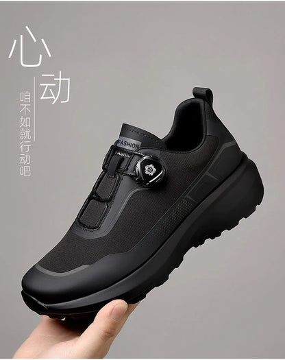 Outdoor Men's Sneakers 2026 New Spring and Summer Thick-Soled Sports Shoes Men's Hiking Daddy Shoes Casual Footwear for Men