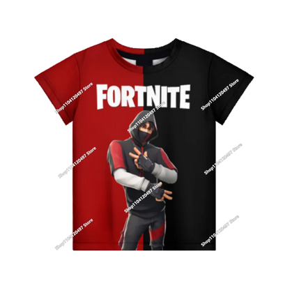 Детски аниме суитшърт с качулка Fortnite, мъжки streetwear хип-хоп спортен стил, ежедневен свободен суитшърт за навън, модерен дизайн