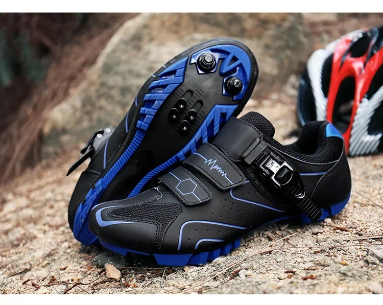 Unisex Hard Sole Cycling Shoes – 4-Season Road Bike Lock Pedal Shoes for MTB Outdoor Sports