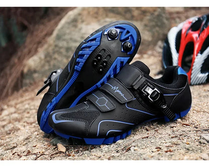 Unisex Hard Sole Cycling Shoes – 4-Season Road Bike Lock Pedal Shoes for MTB Outdoor Sports