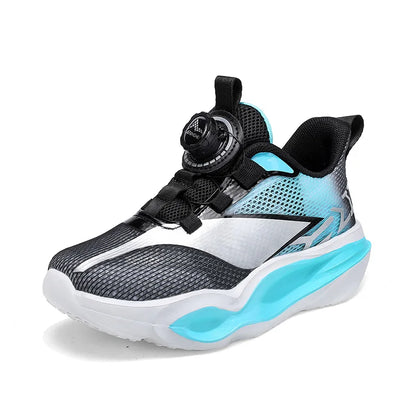 Children's Sneakers Fashion Thick Soft Sole Cushioning Elastic Casual Comfortable Tennis Shoes New Lightweight Mesh Jogging Shoes