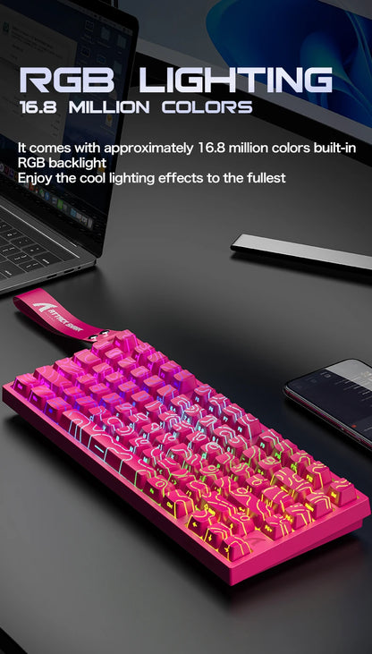 Attack Shark R82HE Wired RGB Magnetic Switch Keyboard, 256K Scan Sampling Rate, 0.005RT Accuracy 8K Return Rate