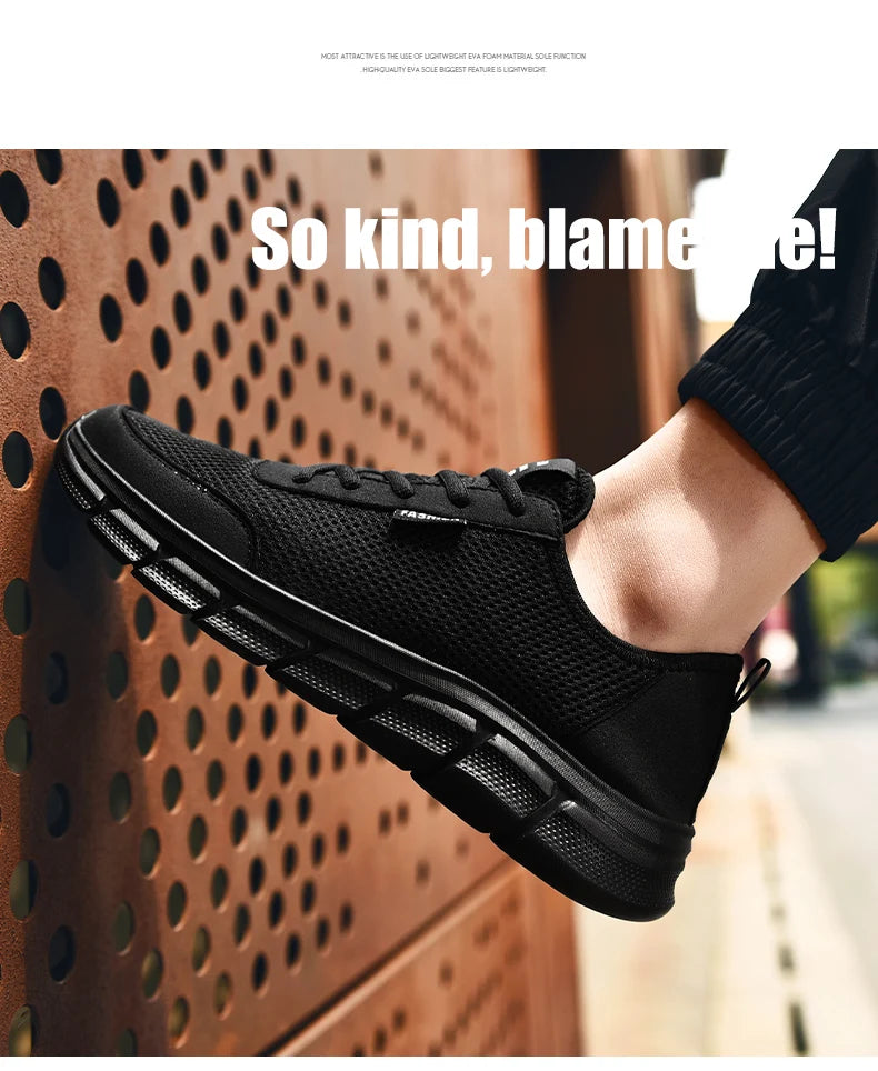Men's Summer Sneakers Casual Running Shoes Breathable Walking Mesh Lightweight Sports Shoes Comfortable Fashion Shoes Zapatillas