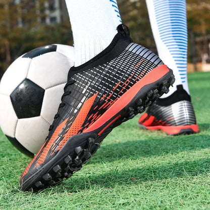 New Men Soccer Shoes Futsal Indoor Football Boots Sport Match Training Kids TF Cleats Grass Ankle Hot-selling High-quality Light