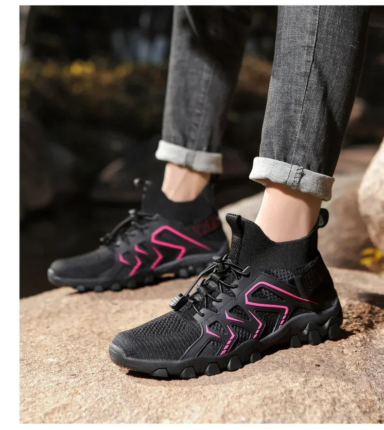 Unisex Breathable Quick-Drying Fishing Water Sport Shoes Summer Upstream Barefoot Aqua Boots Outdoor Non-Slip Women Beach Shoes