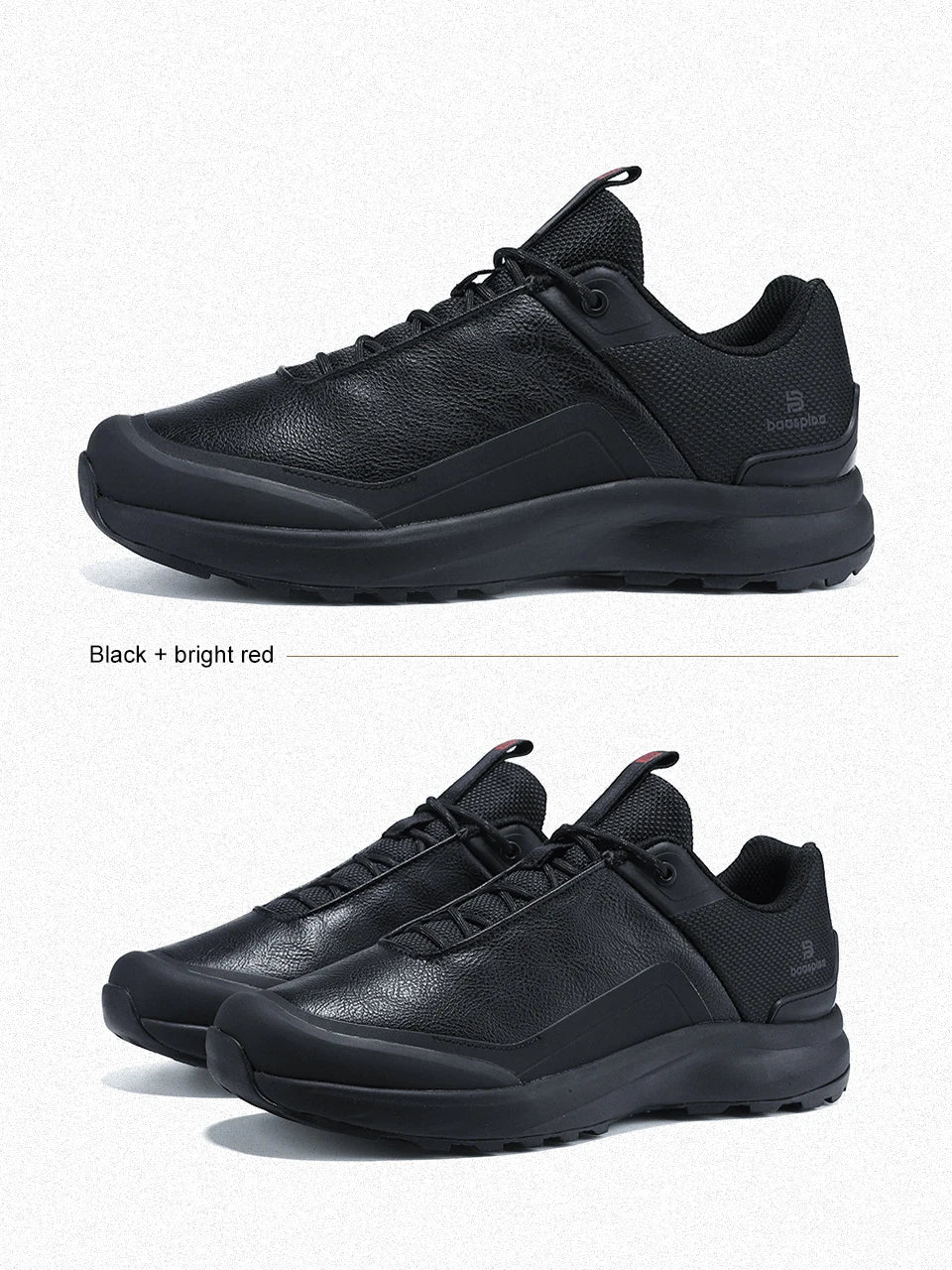 Baasploa Hiking Shoes Men Outdoor Waterproof Camping Resistant Non-Slip Sneakers Casual Lightweight Lace-Up Walking Shoes for Men