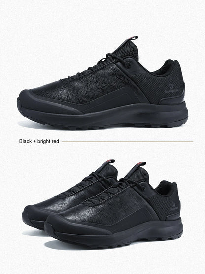 Baasploa Hiking Shoes Men Outdoor Waterproof Camping Resistant Non-Slip Sneakers Casual Lightweight Lace-Up Walking Shoes for Men