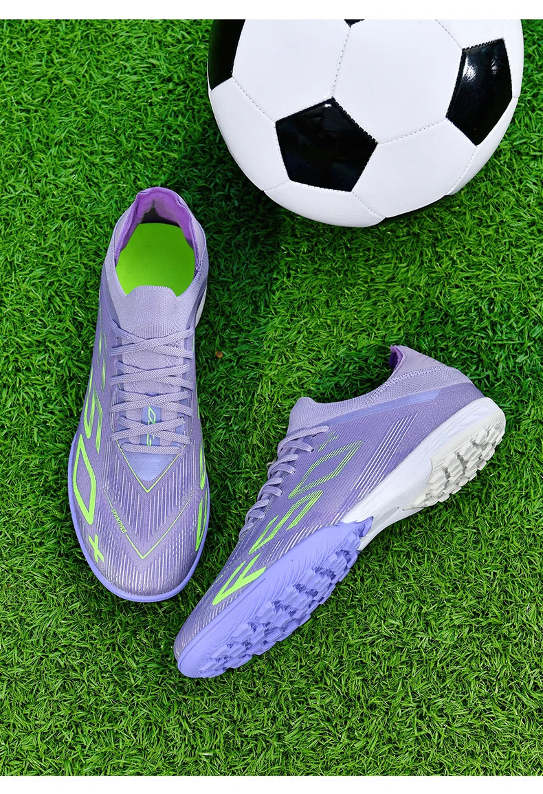 New Men's Soccer Shoes High-Quality Cleats Football Boots Sneakers Hot-Selling Indoor Futsal Non-Slip Match Grass High-Top Outdoor
