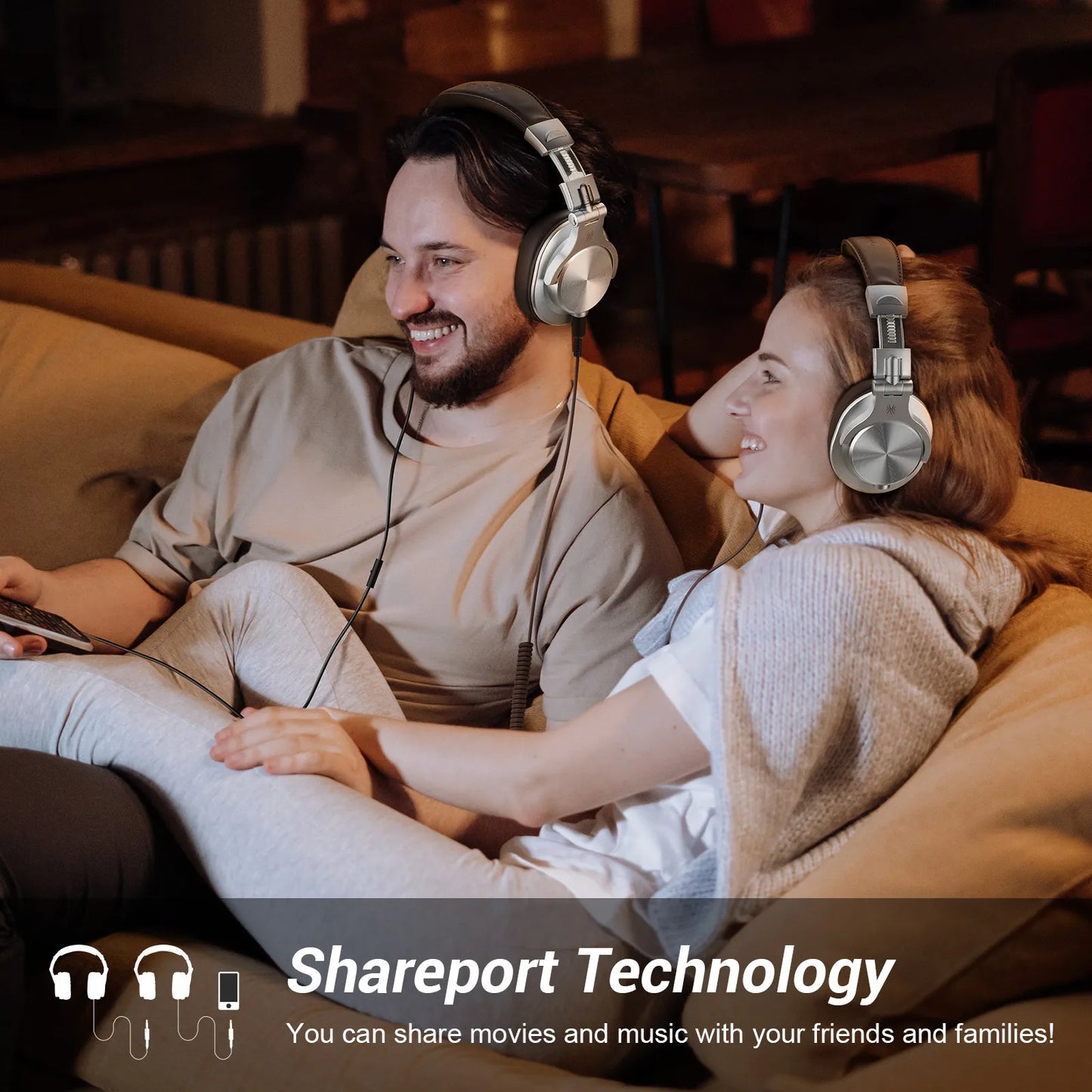 Oneodio Fusion A70 Wired + Wireless Bluetooth 5.2 Headphones For Phone With Mic Over Ear Studio DJ Headphone Recording Headset