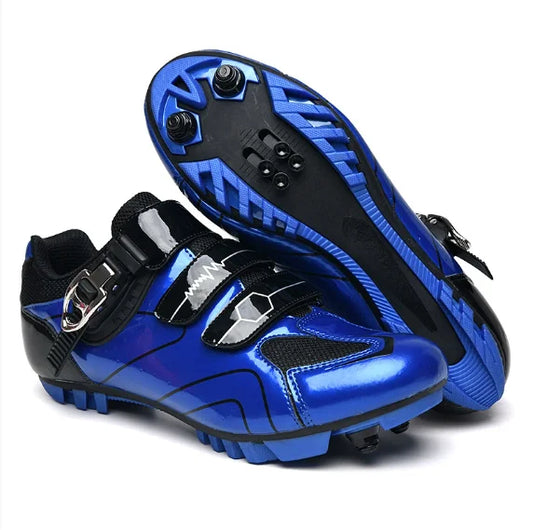 Unisex Hard Sole Cycling Shoes – 4-Season Road Bike Lock Pedal Shoes for MTB Outdoor Sports