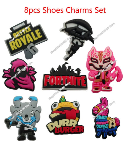 Set da 8 pezzi 10cm Fortnite Giocattoli Action Figure Modello Game Battle Royale Bambola Giocattolo Cool per Bambini e Ragazzi Regalo Divertente per Compleanno e Natale
