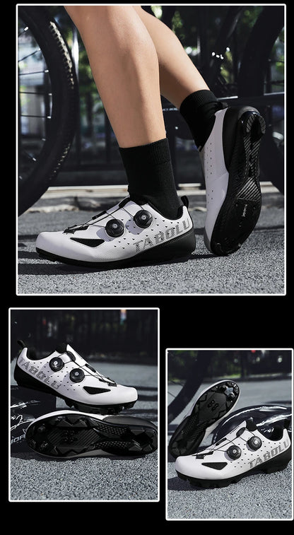Road Cycling Shoes Flats Cleats Shoes Speed Cycling Sneaker Man Bike Shoes Women Self-Locking Non-slip Mountain Bicycle shoe spd