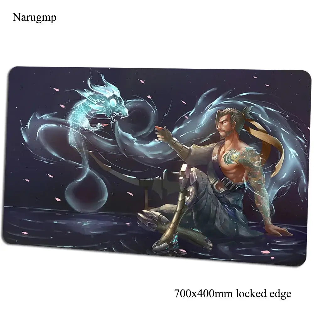 Tappetino mouse Overwatch 700x400x3mm, tappetino gaming anime con personalità per ufficio e notebook, tappetino da scrivania, regalo per ragazzo, pad mouse per giochi PC gamer