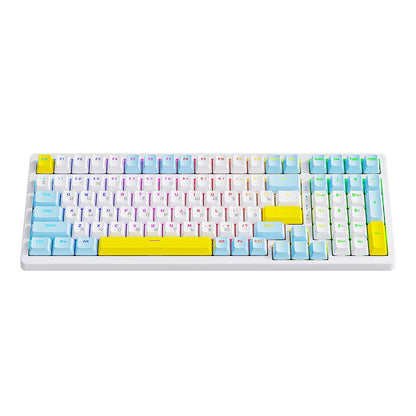 K3 MAX Mechanical Keyboard Hotswap Red/Green Shaft Gamer Keyboard USB Wired RGB Backlight 100 Keys Russian for Computer Laptop