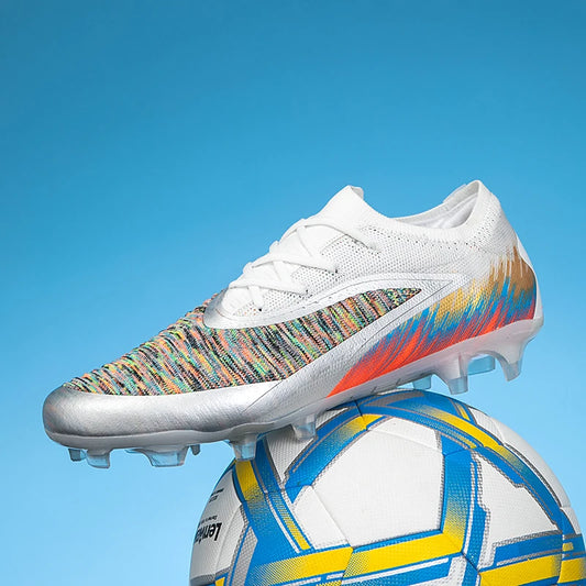 New Men Football Boots Shoes Soccer Match Training Soccer Shoes Non-Slip Cleats Long Spikes FG Ultralight Outdoor Drop Shipping