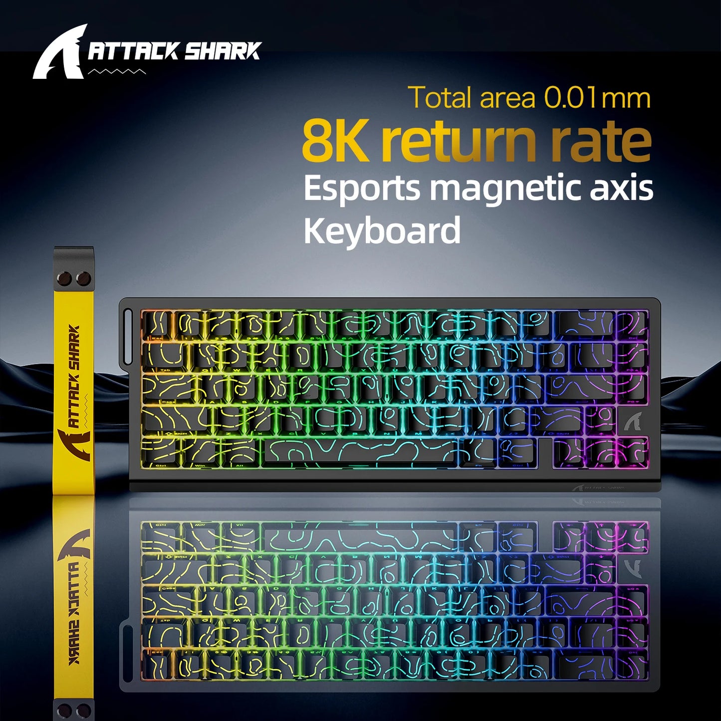 Magnetische Switch-Tastatur ATTACK SHARK X68HE kabelgebunden und FREEWOLF F68 kabelgebunden F68Pro kabellos für Pro-Gaming 8K Hz 0.01mm Rapid Trigger