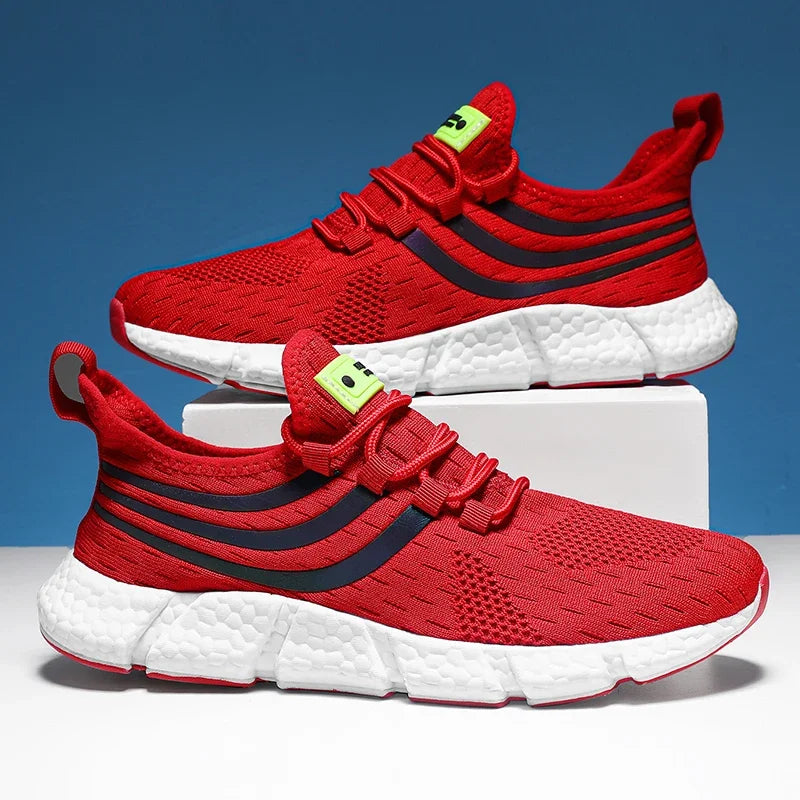 Men's Casual Sports Shoes Breathable Lightweight Sneakers Anti-Slip Flats Outdoor Running Walking Tennis Athletic Jogging Shoes