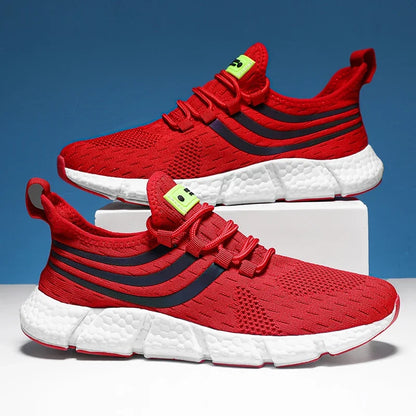 Men's Casual Sports Shoes Breathable Lightweight Sneakers Anti-Slip Flats Outdoor Running Walking Tennis Athletic Jogging Shoes